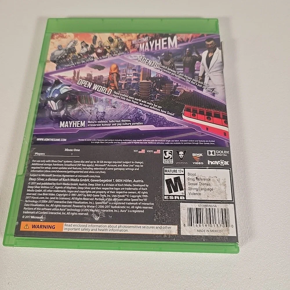 Agents of Mayhem (Microsoft Xbox One, 2017)
